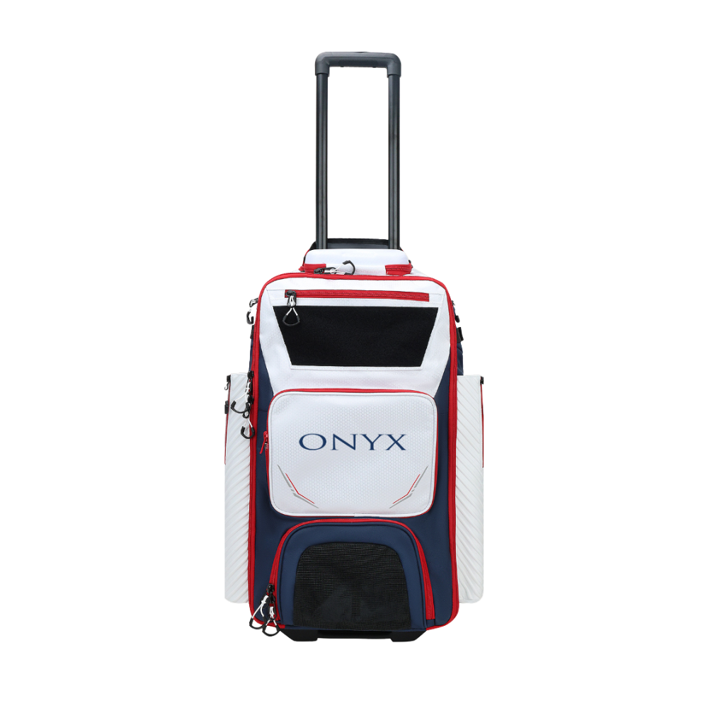2025 Onyx Roller Backpack - White/Red/Navy