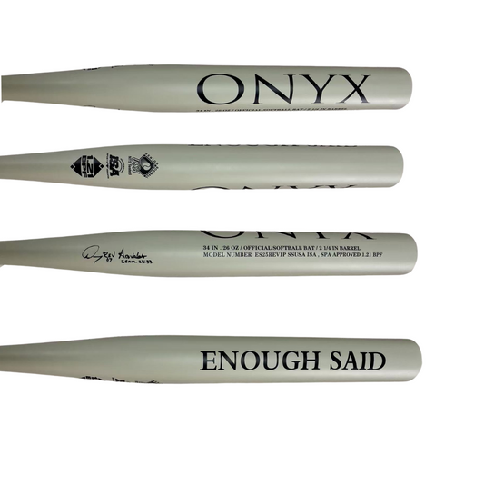 2025 Onyx Enough Said 1 Piece 12 inch Battleship Grey "Dan Arevalos" Signature Model End Load Senior Softball Slowpitch Bat