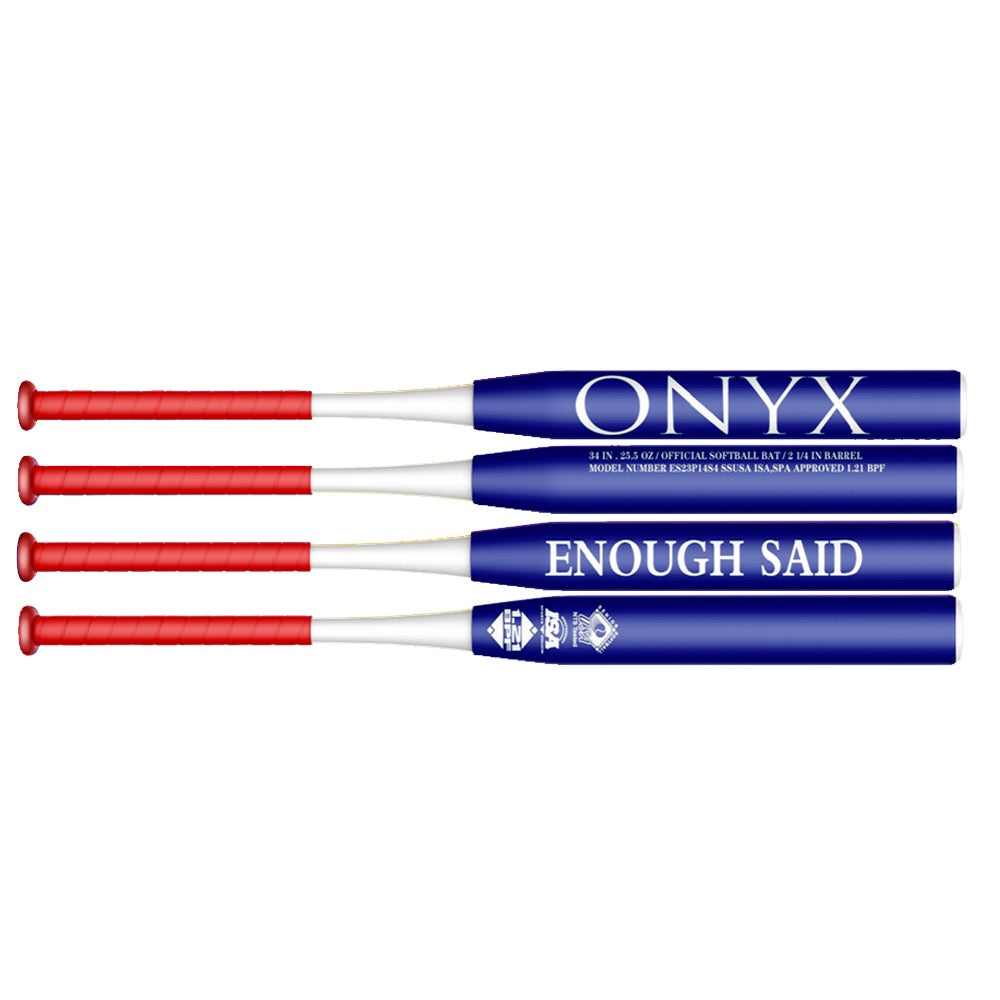 2024 Onyx Enough Said Blue End Load Senior Softball Slowpitch Bat