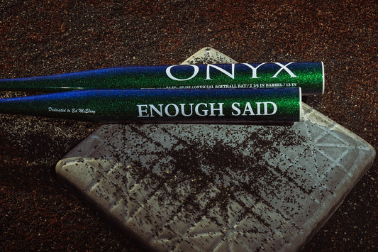 2025 Onyx Enough Said Green 1 Piece End Load Ed McElroy Limited Edition Senior Softball Slowpitch Bat