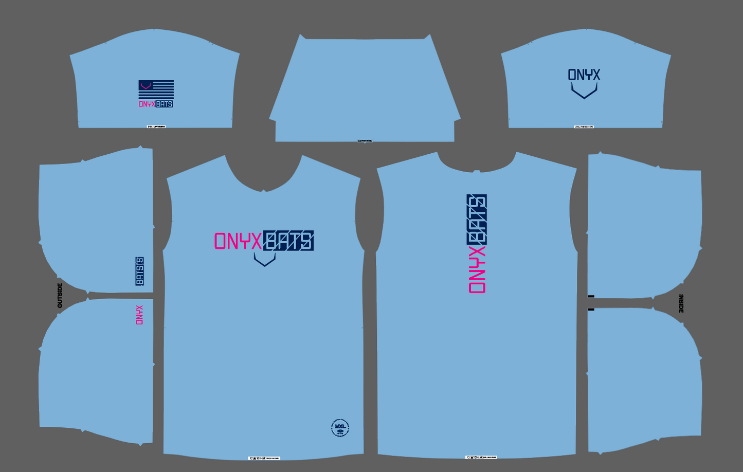 Onyx Men's Jersey Hoodie - ESD 1545 Cyber Carolina Blue