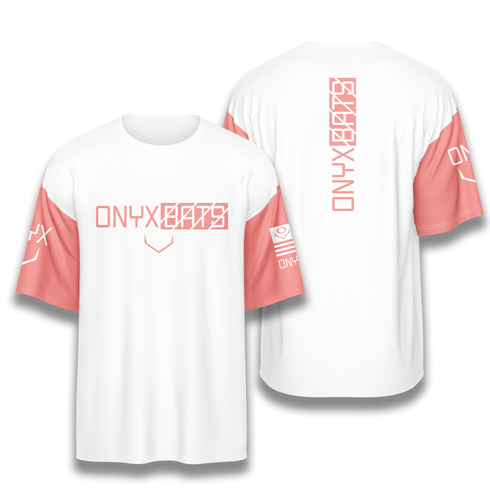 Onyx Men's Jersey - ESD 1545 Cyber White Coral – Onyx Softball Bats