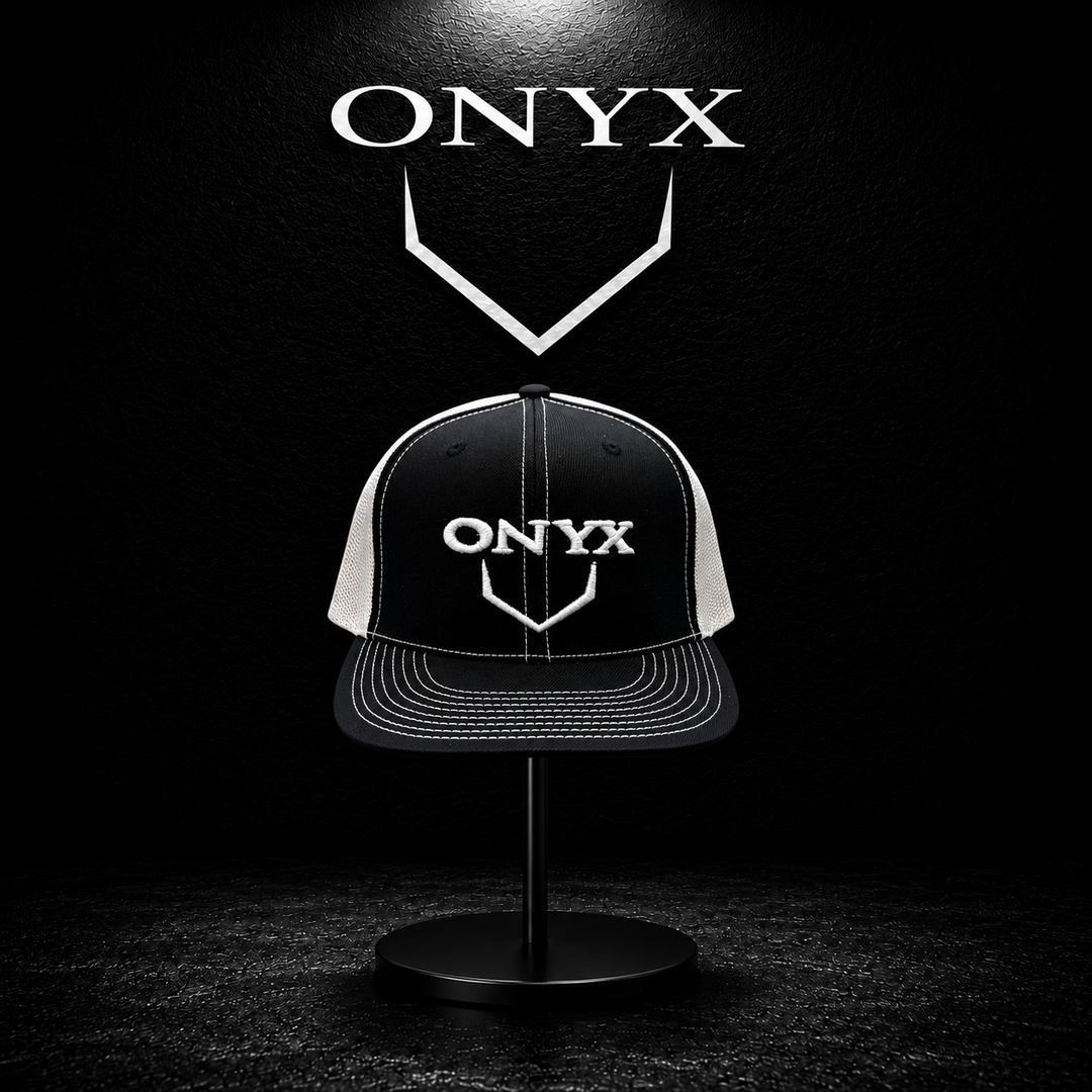 Onyx Hat Trucker Mesh - Black White Homeplate