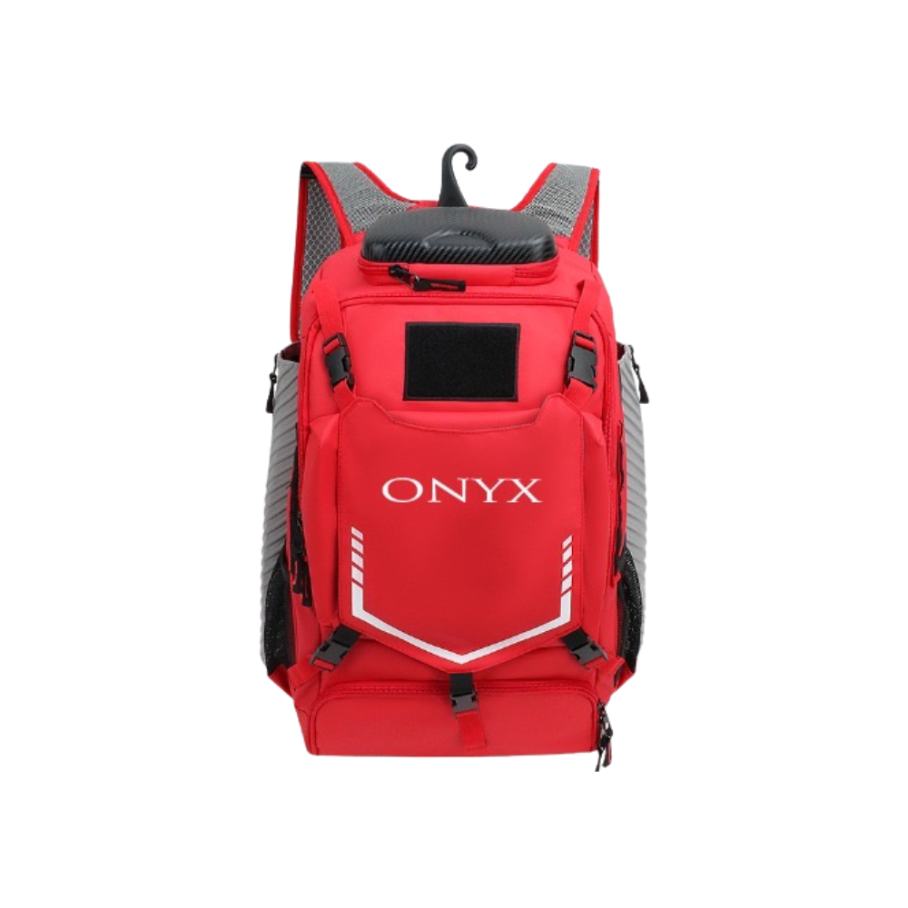 2026 Onyx Backpack (Red/Charcoal)