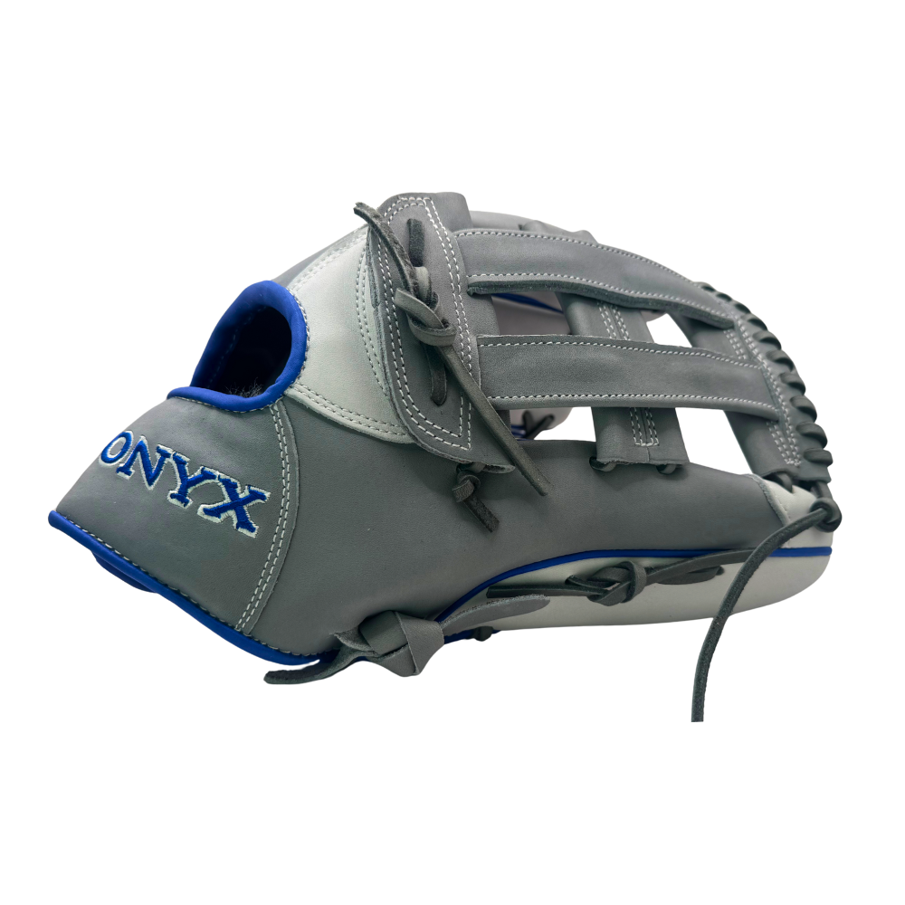 Onyx Fielding Glove - Grey, Royal &amp; White