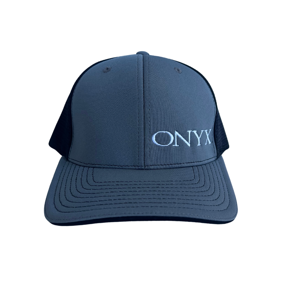 Onyx Hat - Charcoal/Black White Onyx Logo