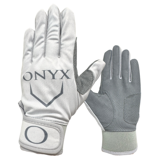 Onyx White Charcoal Batting Gloves