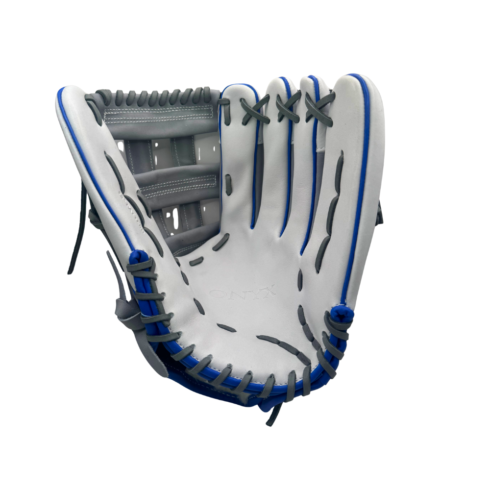 Onyx Fielding Glove - Grey, Royal &amp; White