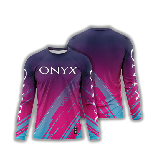 Retro Purple Pink Teal Onyx Longsleeve