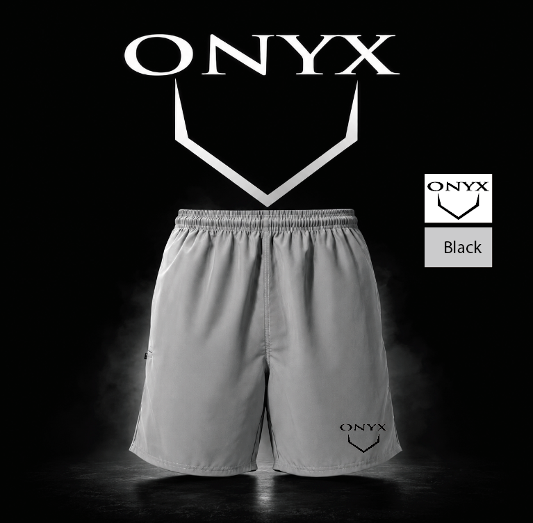 Onyx Shorts – Cement Charcoal Grey Premium Microfiber