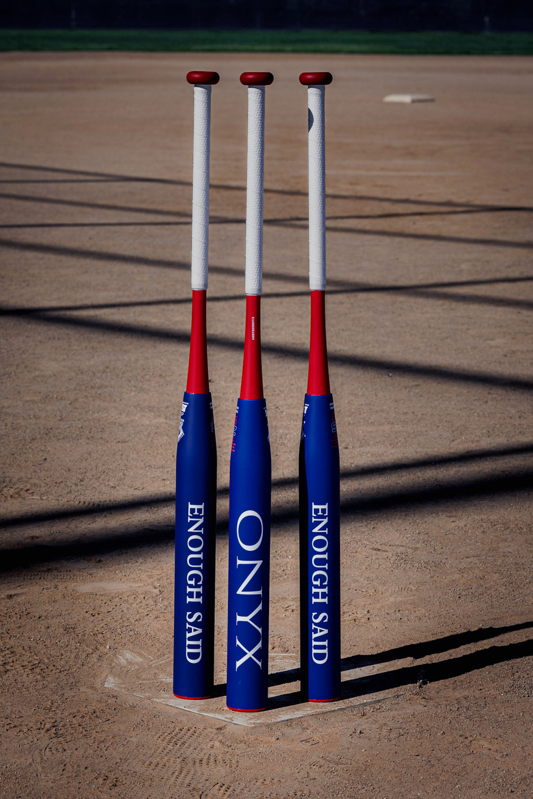 2026 Onyx Enough Said Blue Red White End Load Senior Softball Slowpitch Bat