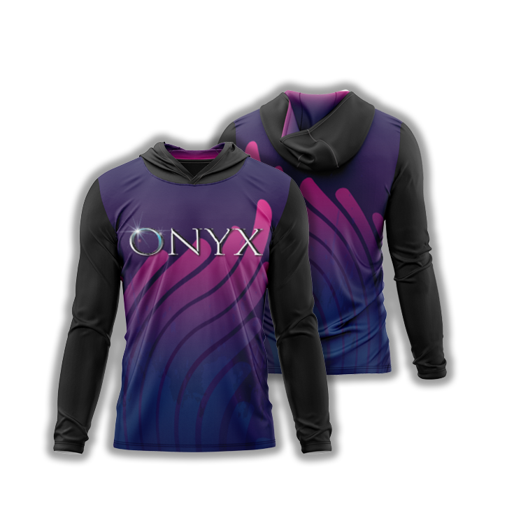 Onyx Purple Liquid Splash Fleece Hoodie