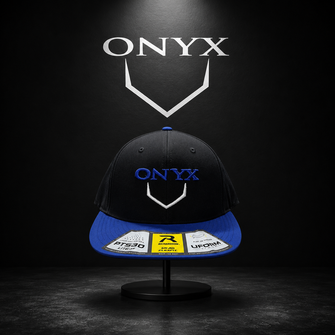 Onyx Hat - Black Royal Blue Homeplate