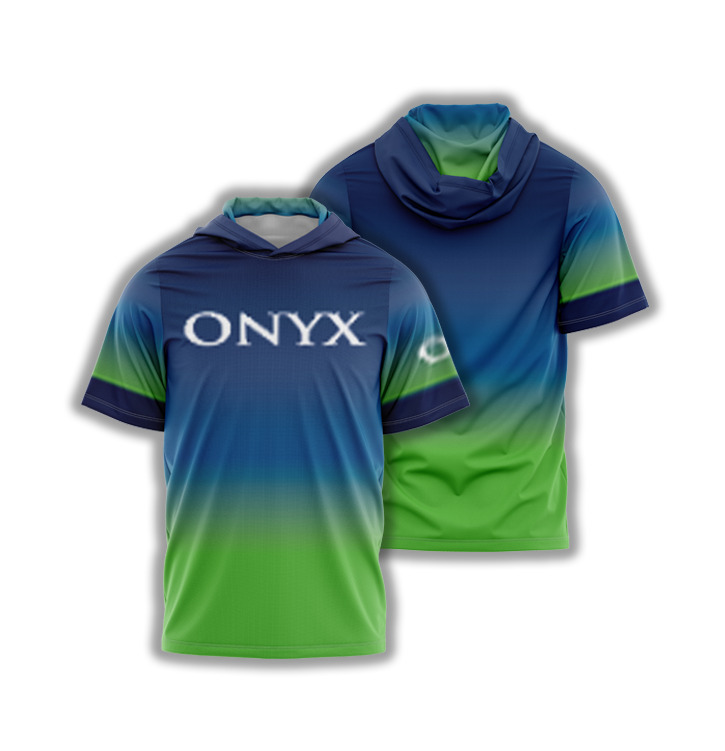 Onyx Mens Jersey  Hoodie – Blue Green Fade