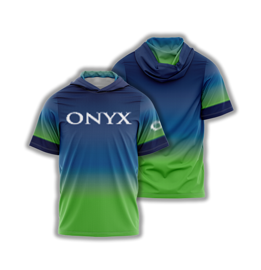 Onyx Mens Jersey  Hoodie – Blue Green Fade