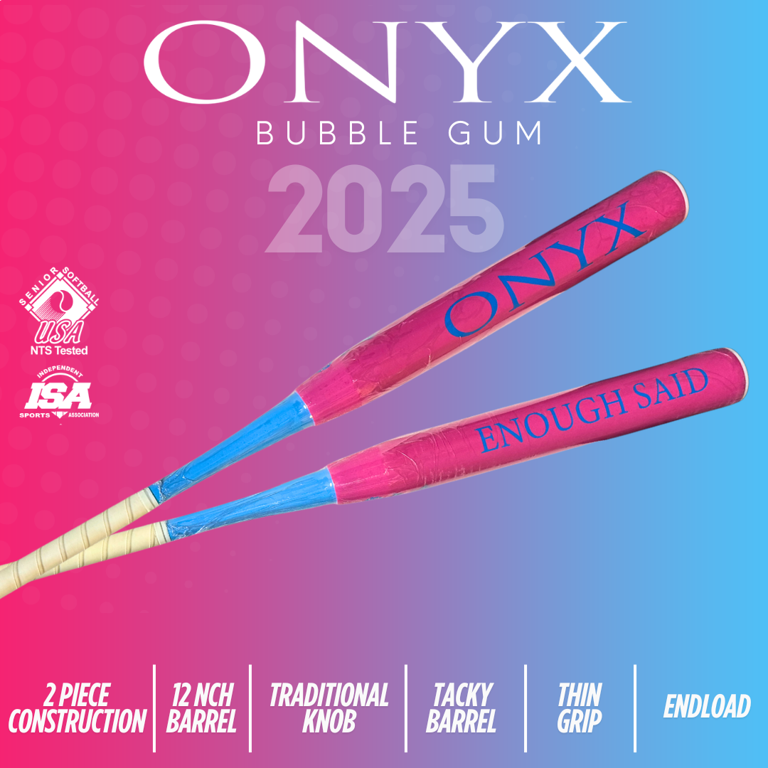 2025 Onyx BubbleGum 2 pc End Load Senior Softball Slowpitch Bat
