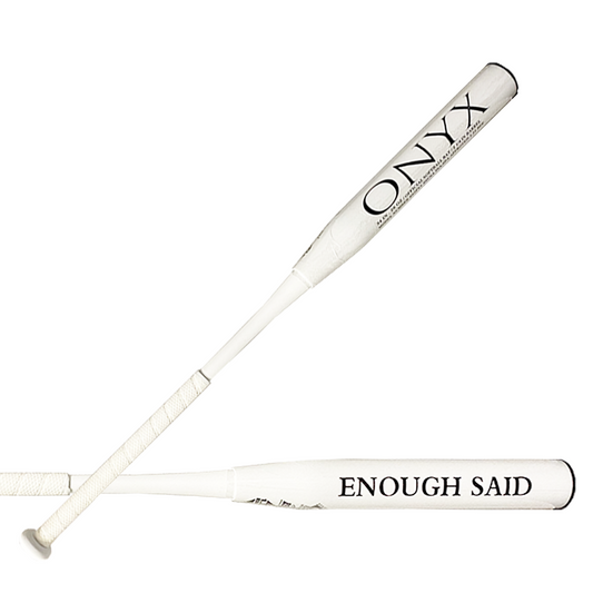 2022 Enough Said (White) 2 Piece 13.5 Inch .75 Oz Endload Senior Softball Bat