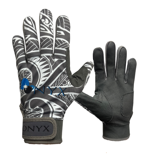 Onyx Charcoal Tribal Batting Gloves